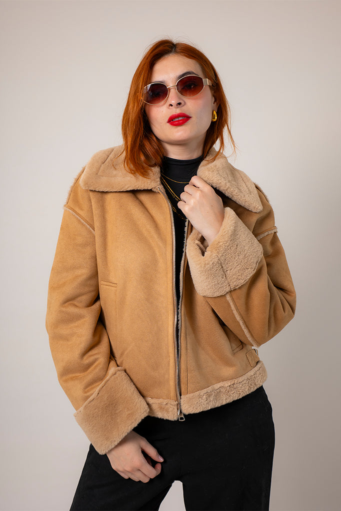 26 CHAQUETA CREMALLERA SUEDE 8772