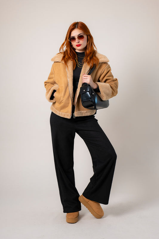 26 CHAQUETA CREMALLERA SUEDE 8772