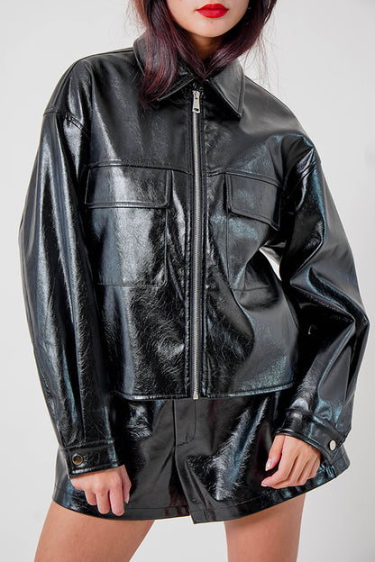 26 CHAQUETA EFECTO PIEL 8760.