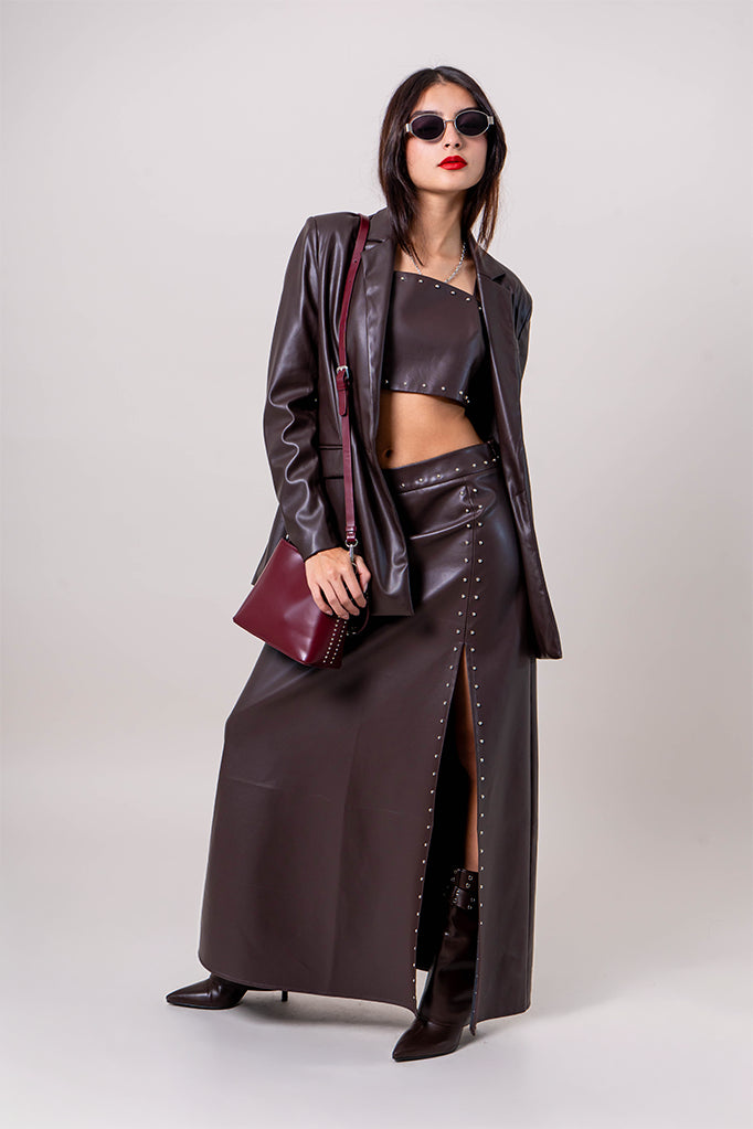 26 FALDA EFECTO PIEL TACHES 8940