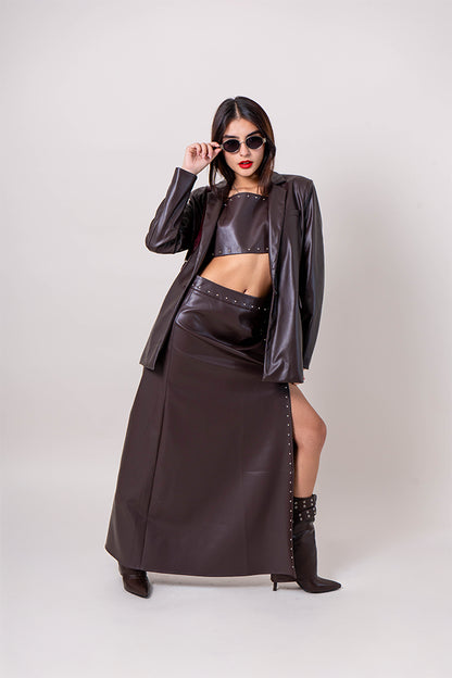 26 FALDA EFECTO PIEL TACHES 8940