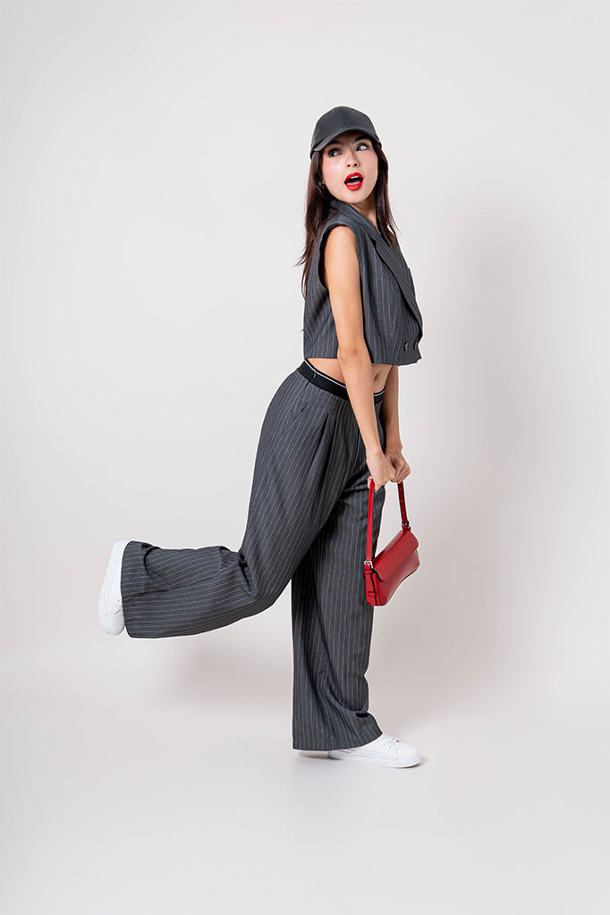 26 PANTALON RAYAS CINTURA ELASTICA 8786.