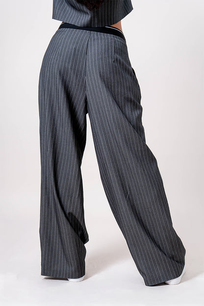 26 PANTALON RAYAS CINTURA ELASTICA 8786.