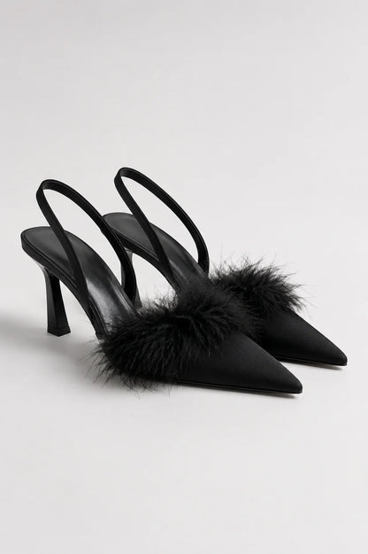 26 ZAPATO TACON PLUMAS 8967
