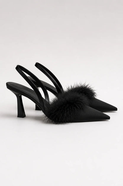 26 ZAPATO TACON PLUMAS 8967