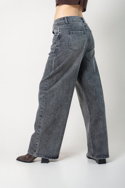 26 JEANS WIDE LEG BRILLOS 8946