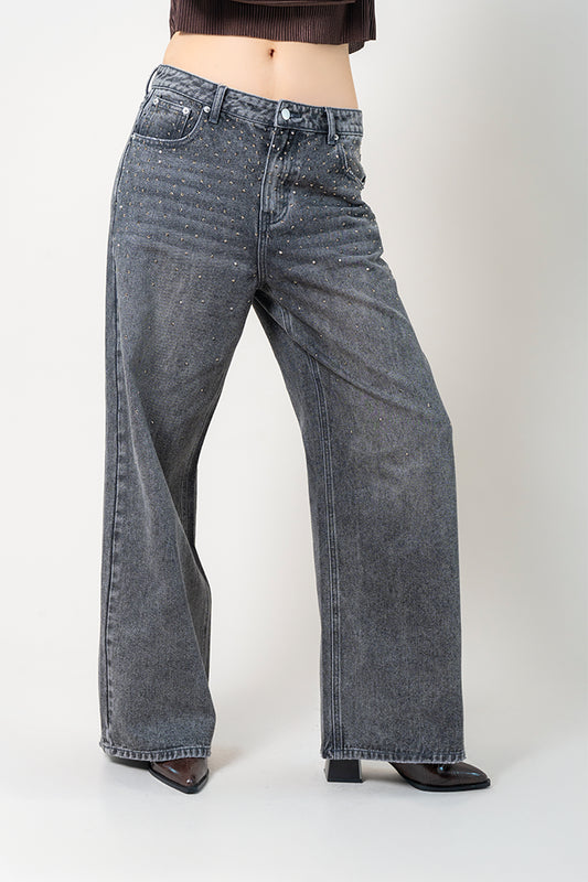 26 JEANS WIDE LEG BRILLOS 8946