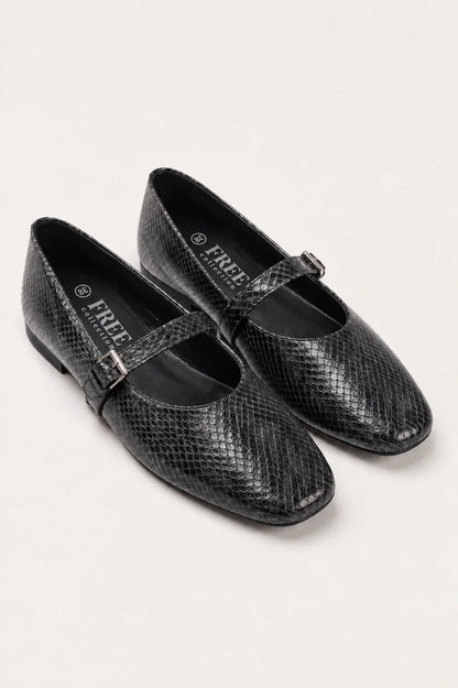 26 ZAPATO PLANO SNAKE 8964