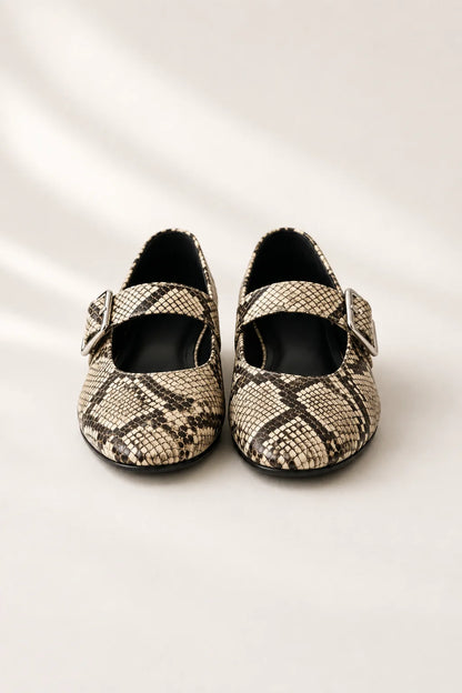 26 ZAPATO PLANO SNAKE 8964