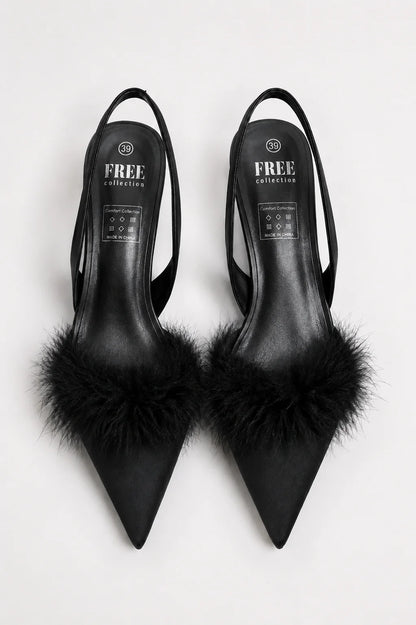 26 ZAPATO TACON PLUMAS 8967