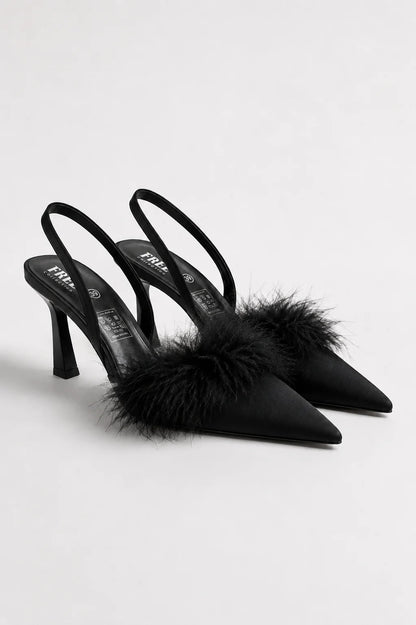 26 ZAPATO TACON PLUMAS 8967