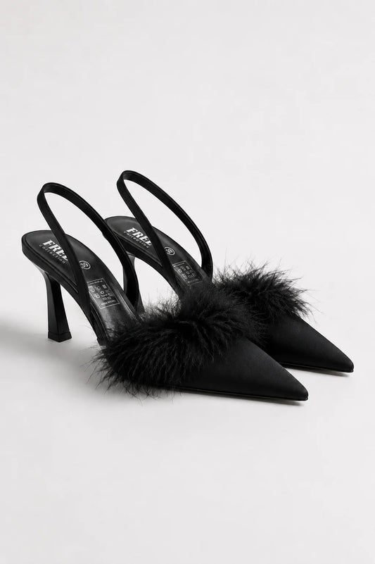 26 ZAPATO TACON PLUMAS 8967