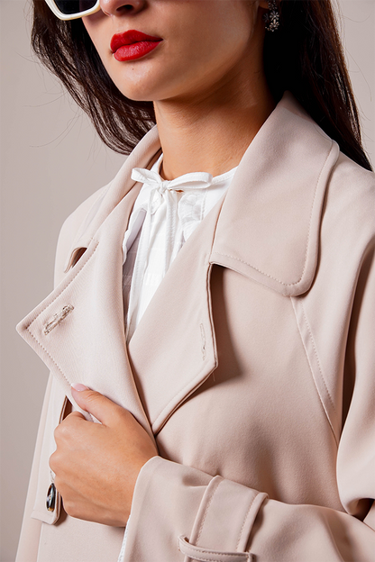 CHAQUETA TRENCH CORTA B-F 8369