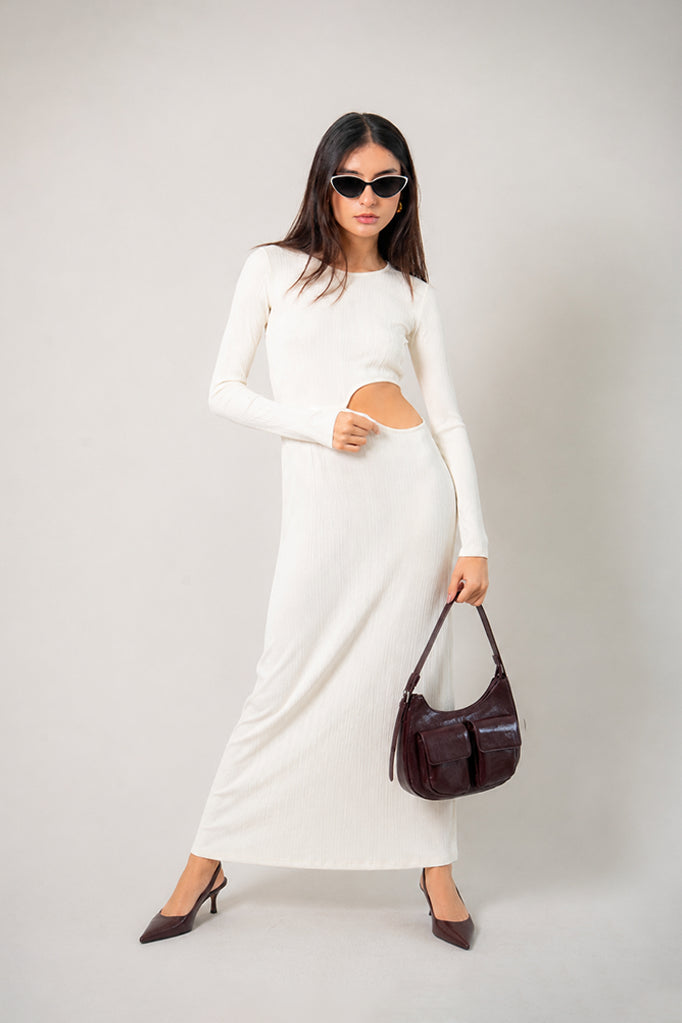 VESTIDO SLIM FIT LARGO B-M 7525.