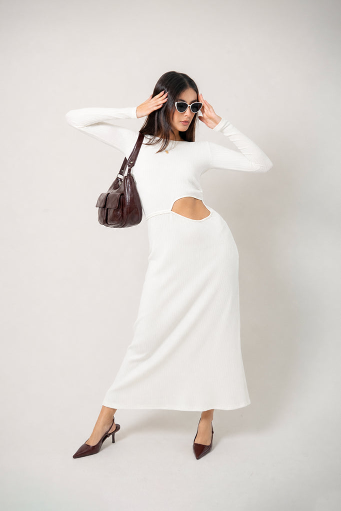 VESTIDO SLIM FIT LARGO B-M 7525.
