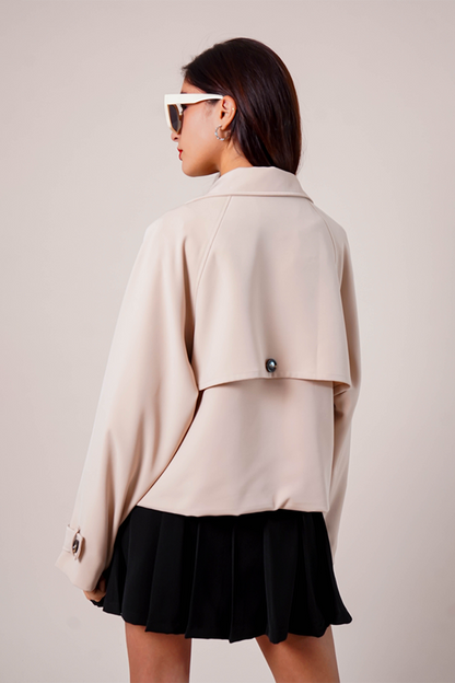 CHAQUETA TRENCH CORTA B-F 8369
