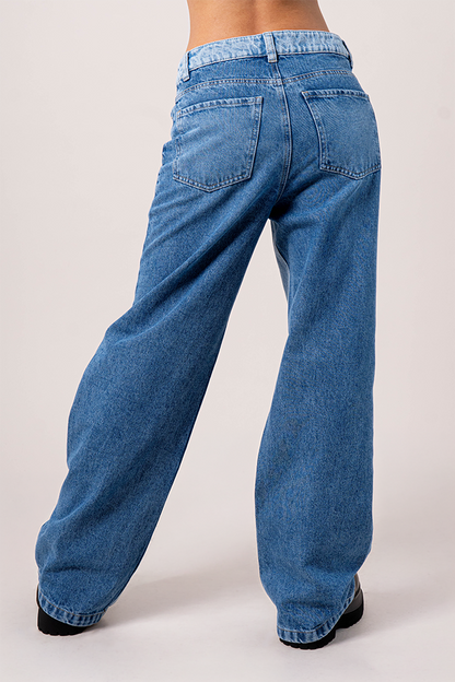 JEANS STRAIGHT CONTRASTE E-C 8604