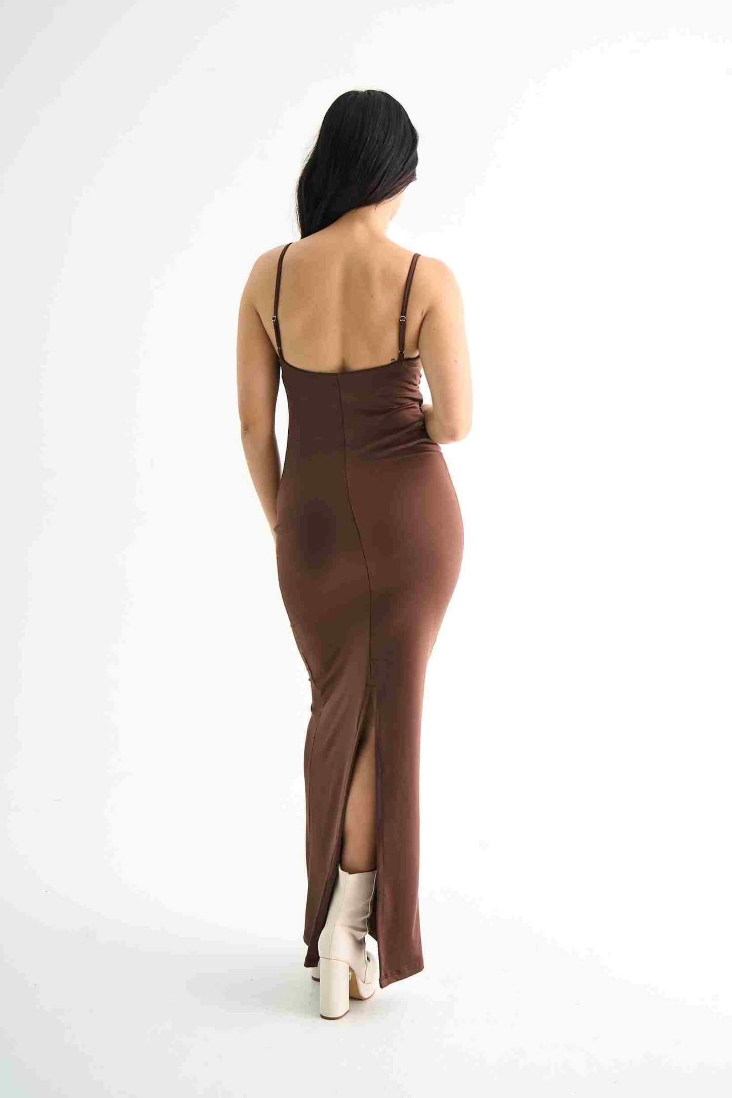 BH VESTIDO ESCOTE DRAPEADO BELINA ONE