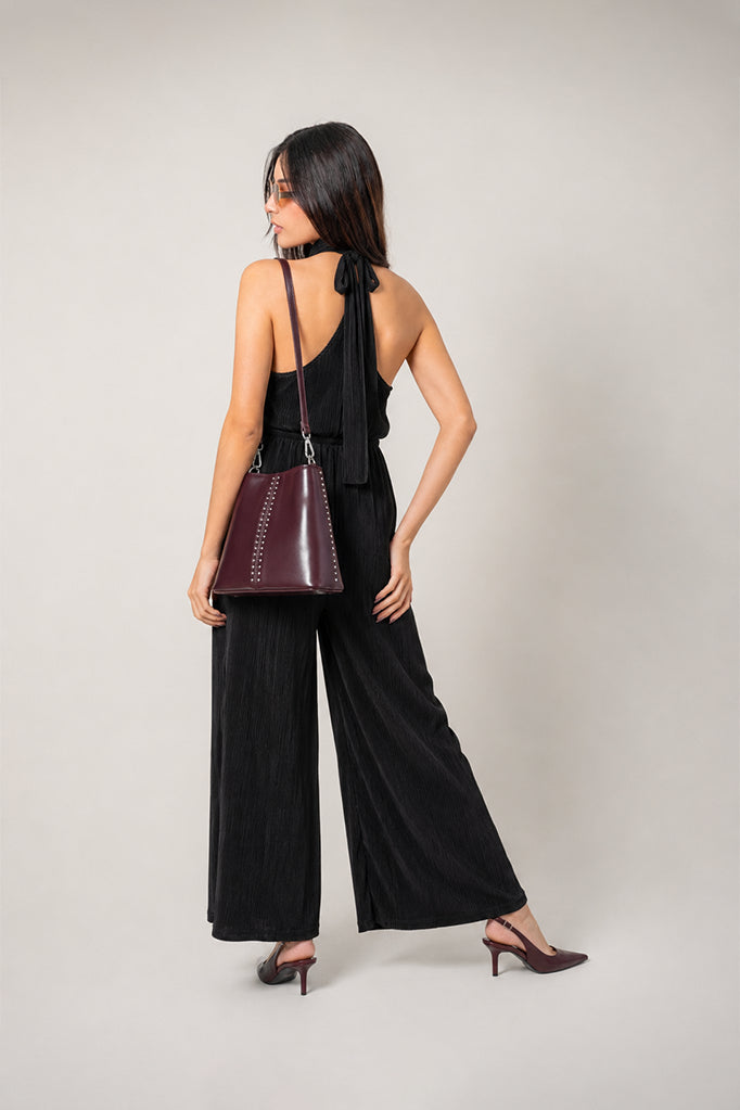 ENTERIZO HALTER PLISADO G-M 8511.