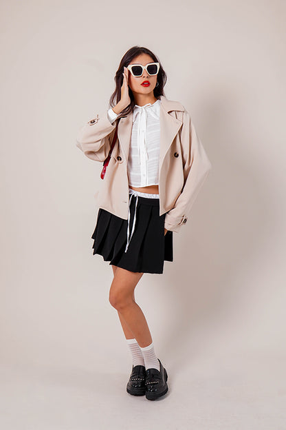 CHAQUETA TRENCH CORTA B-F 8369