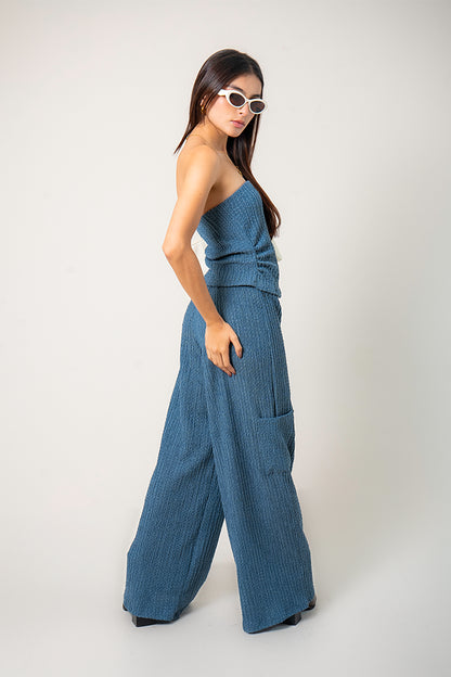 TOP STRAPLESS TEXTURA R-C 8711.