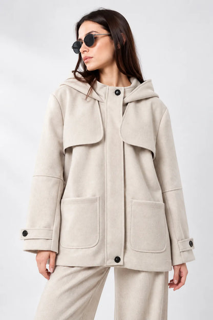 ABRIGO CAPOTA SOFT B - F  8528