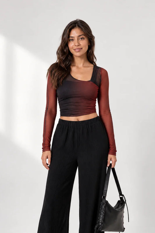 BH BLUSA ASIMETRICA MESH 7242