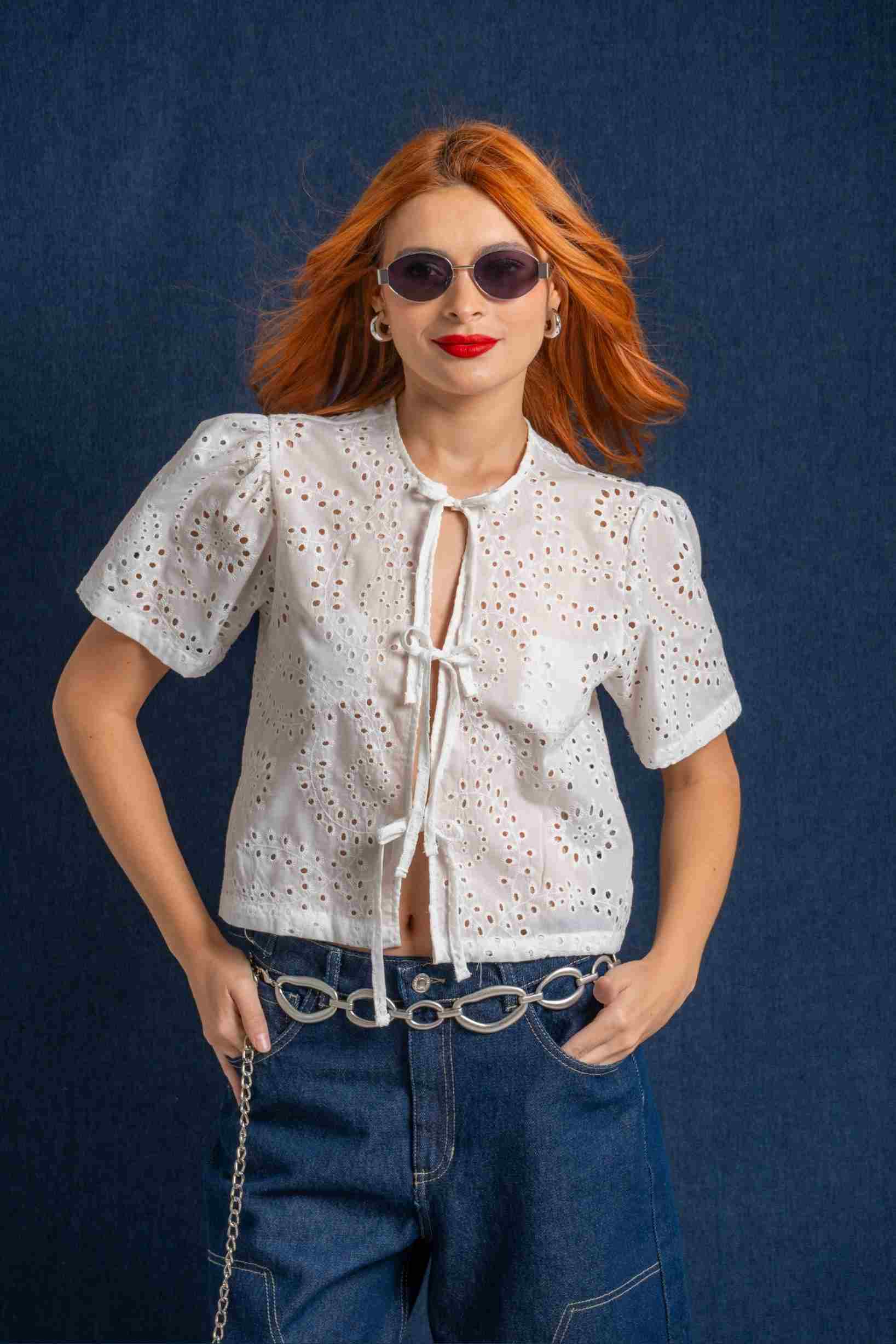 BLUSA BORDADA E-C 8518.