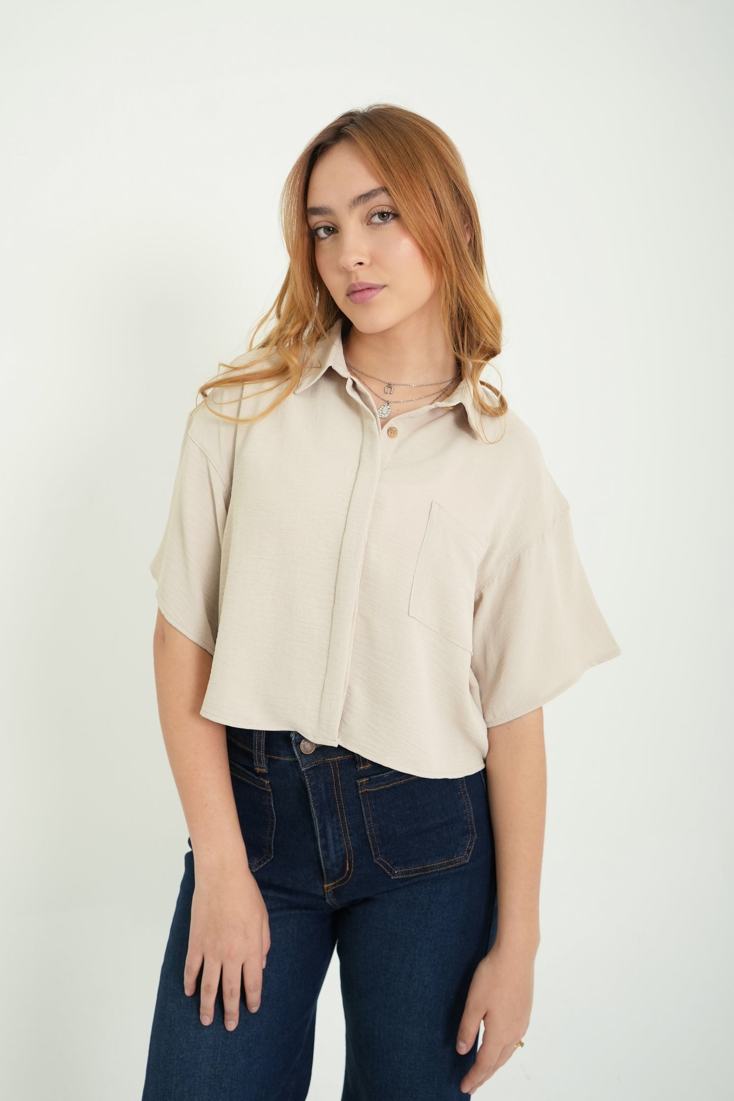 BH CAMISA MANGA CORTA FLUIDA 6885