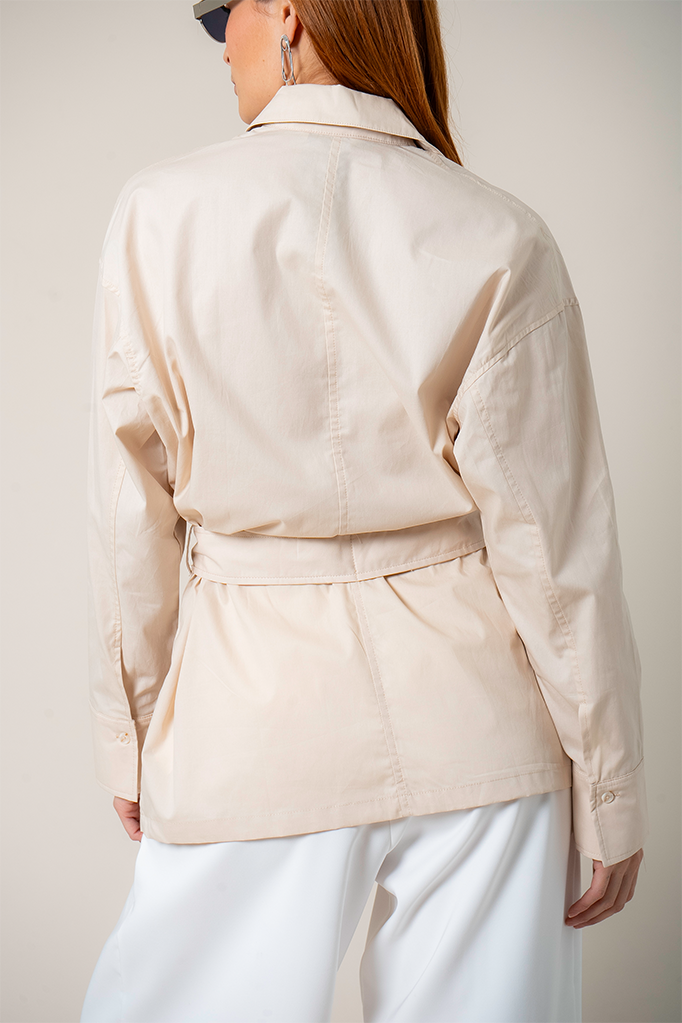 BH CAMISA POPELINA CINTURON 8539.