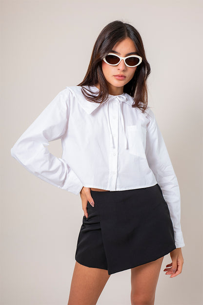 BH CAMISA POPELINA MAXI CUELLO 8536 E-F.