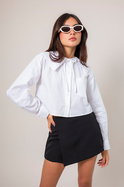 BH CAMISA POPELINA MAXI CUELLO 8536 E-F.