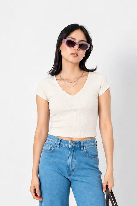 BH CAMISETA RIB ESCOTE EN V 6700