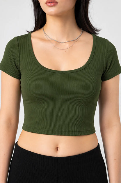 BH CAMISETA RIB ESCOTE REDONDO 6695