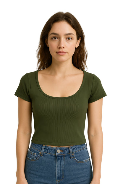 BH CAMISETA RIB ESCOTE REDONDO 6695