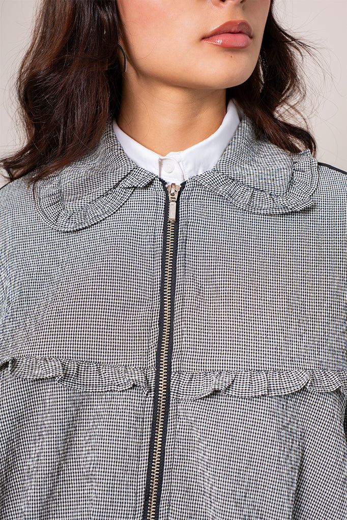 CHAQUETA BOMBER CUADROS E-F 8448.