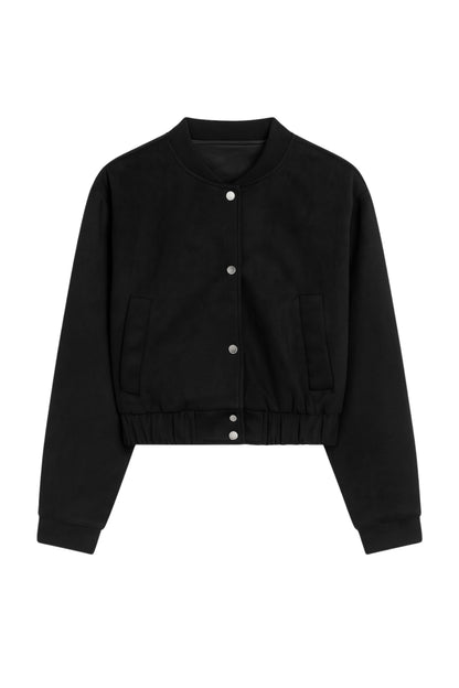 BH CHAQUETA BOMBER EFECTO GAMUZADO 6856