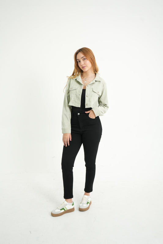 BH CHAQUETA CROPPED CORDUROY 6877