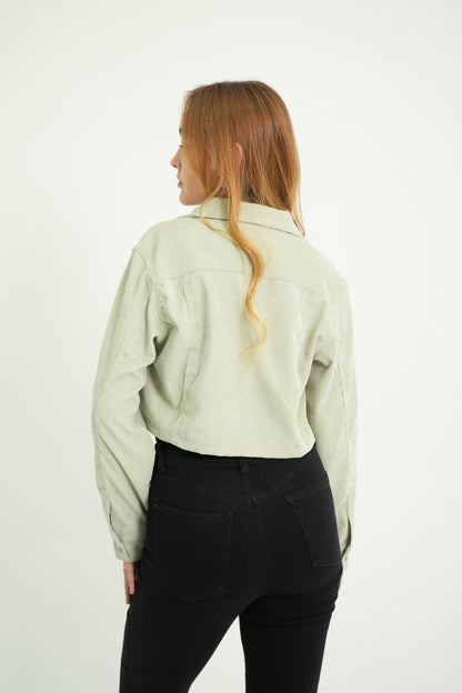 BH CHAQUETA CROPPED CORDUROY 6877