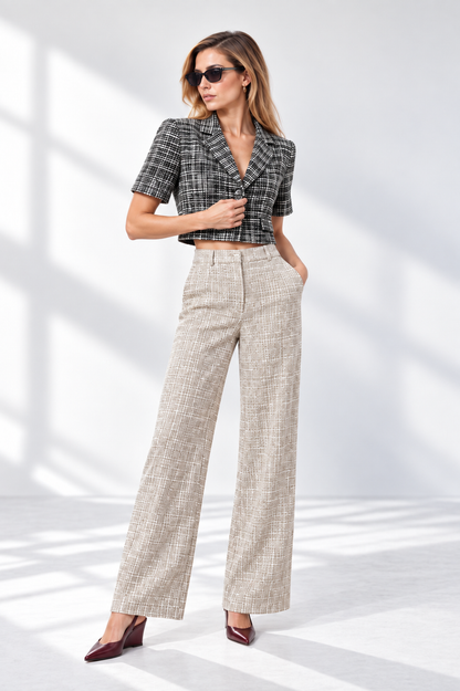BH CHAQUETA CROP TWEED 6634 ONE