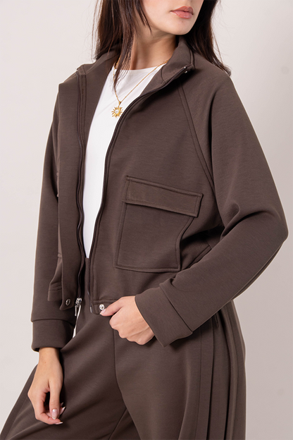 CHAQUETA CUELLO ALTO SOFT B-F 8254.