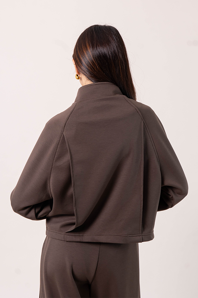 CHAQUETA CUELLO ALTO SOFT B-F 8254.