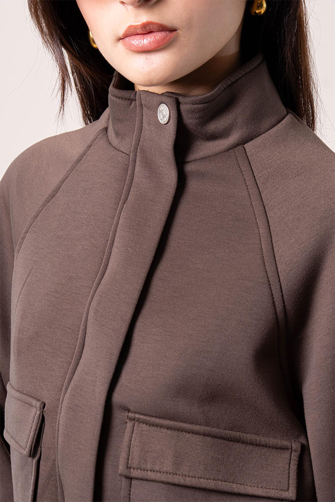 CHAQUETA CUELLO ALTO SOFT B-F 8254.