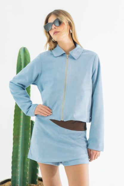 CHAQUETA EFECTO GAMUZADO E-F 7664
