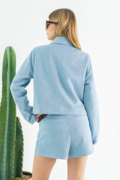 CHAQUETA EFECTO GAMUZADO E-F 7664