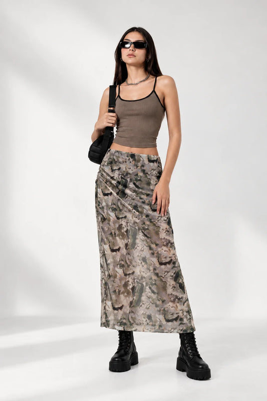 BH FALDA MIDI MESH 7340