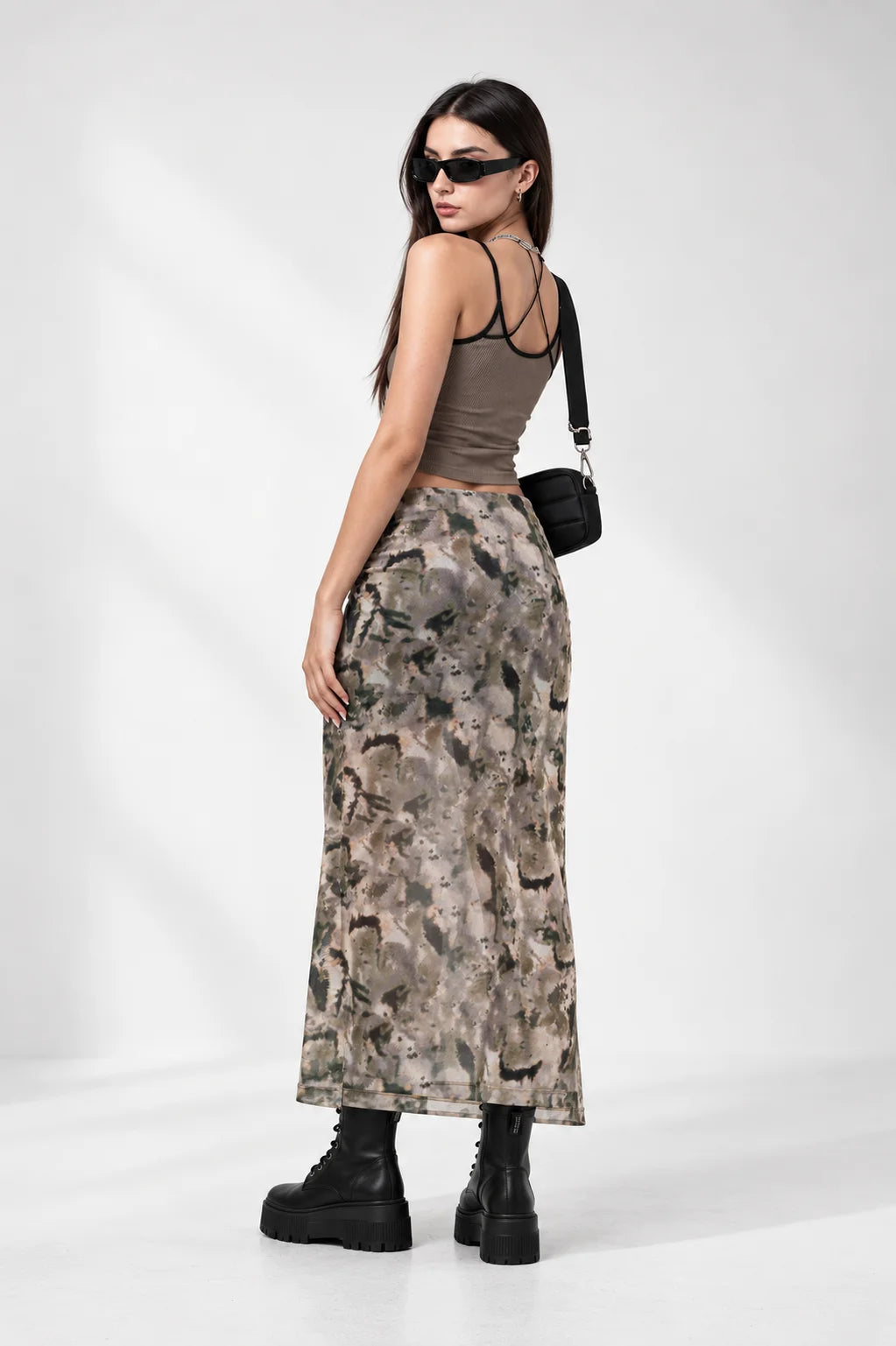 BH FALDA MIDI MESH 7340