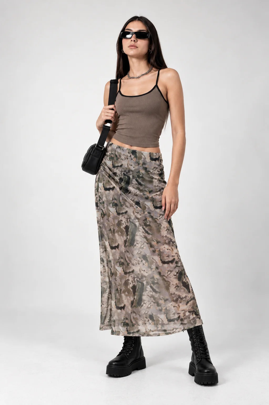 BH FALDA MIDI MESH 7340