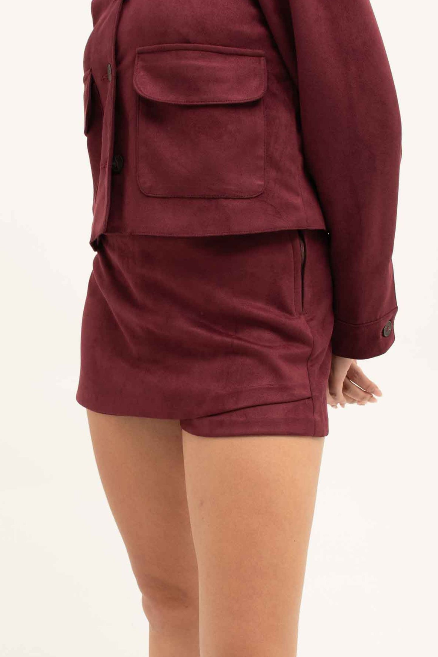 BH FALDA SHORT EFECTO GAMUZA 7556