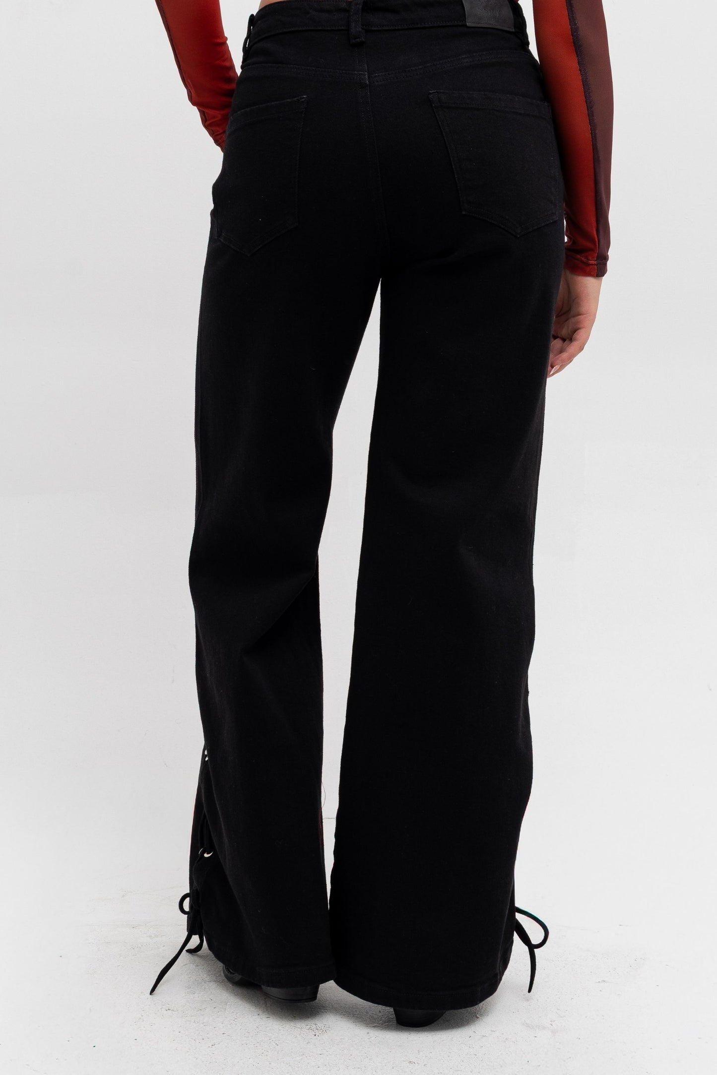 BH JEANS WIDE LEG LACE UP LOURDES 6704